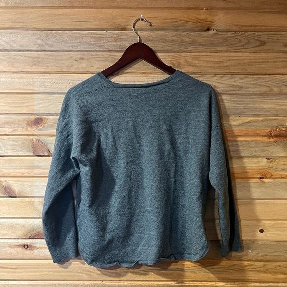 MADEWELL Green Merino Wool Blend Pullover - Picture 2 of 3